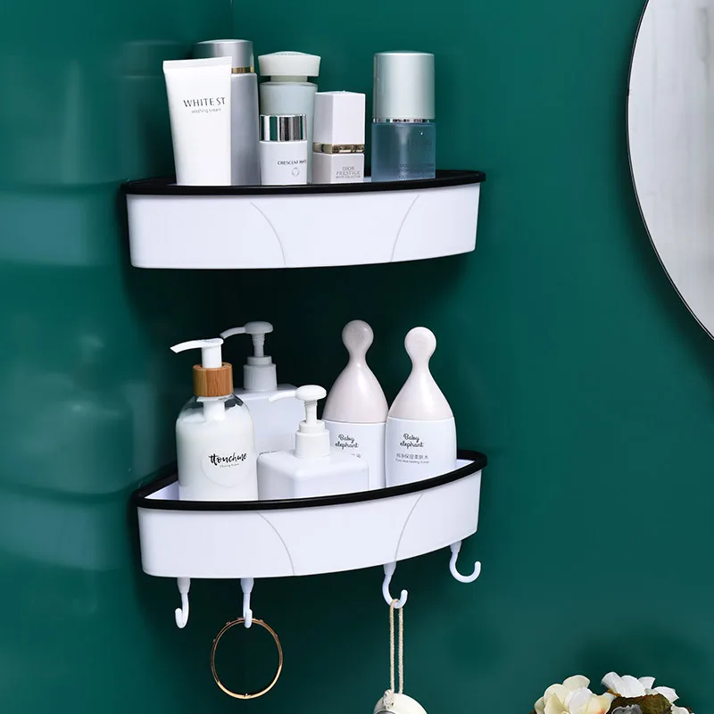 

Настенный стеллаж для ванной комнаты, вместительный стеллаж для хранения шампуня и косметики, бытовой контейнер для крема для ванной комна...