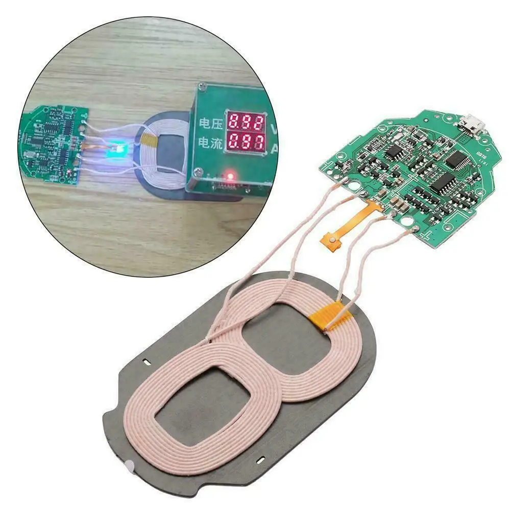 10W Qi Fast Charging Wireless Charger PCBA Circuit 2021 With Board Coil