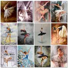 GATYZTORY Рисование по номерам балета девушки рисование на холсте Ручная роспись Рисование Живопись Искусство подарок DIY картины по номерам наборы фигурок дома De