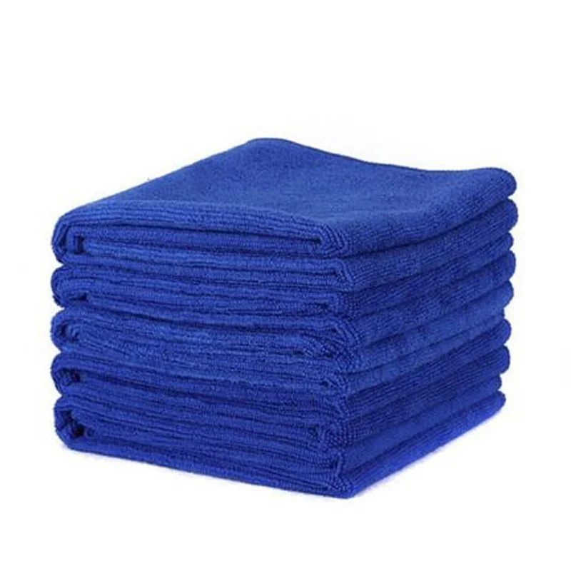 

Detailing Microfiber Kit Set Towels Wash 30*30cm Water Absorbent Blue Car