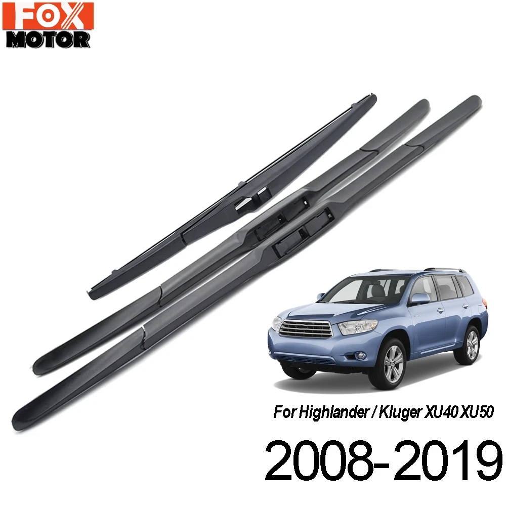 XUKEY передние и задние стеклоочистители для Toyota Highlander Kluger XU40 XU50 2008 2009 2010 2011 2012 2013