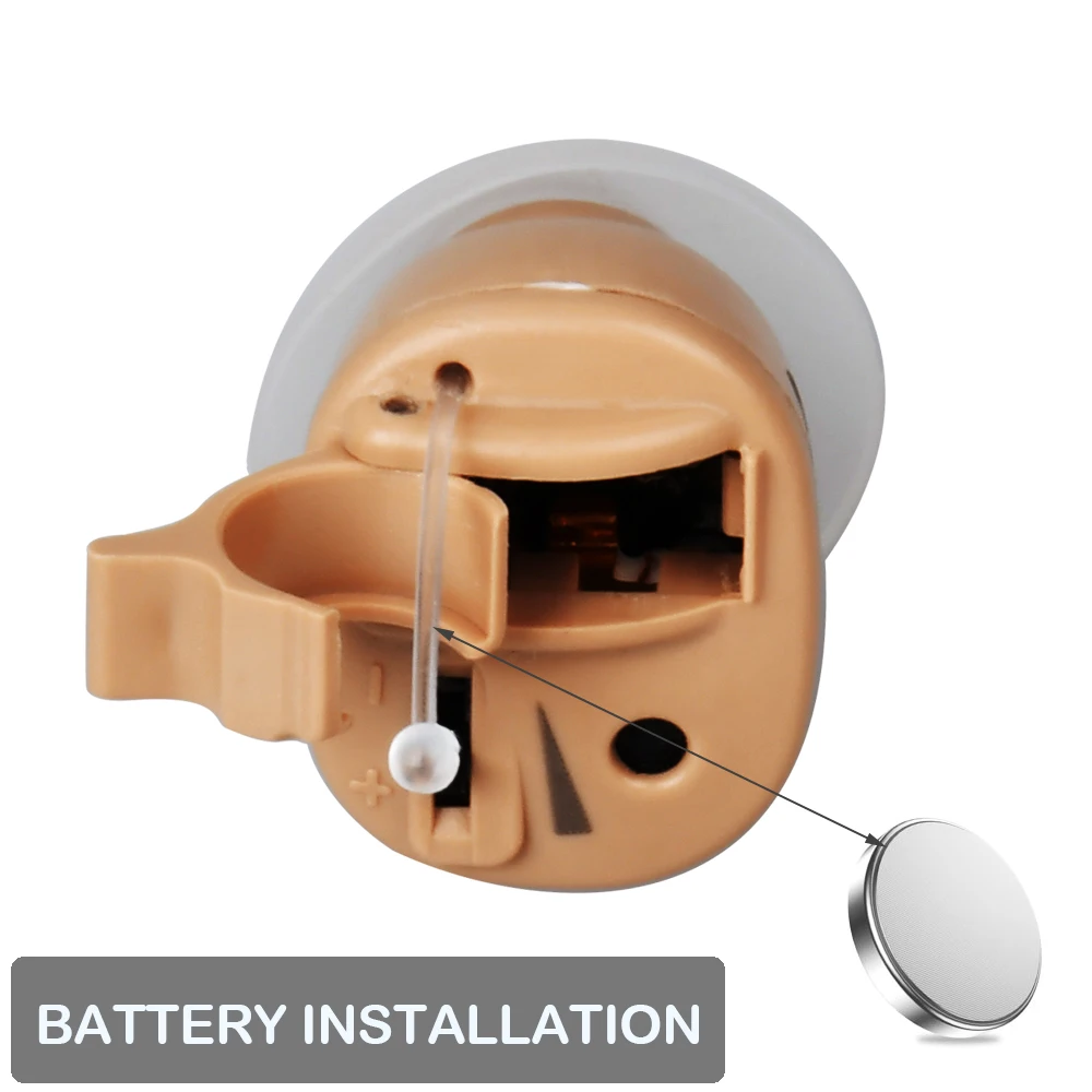 JECPP слуховые аппараты усилитель звука Батарея питание слуховой аппарат с