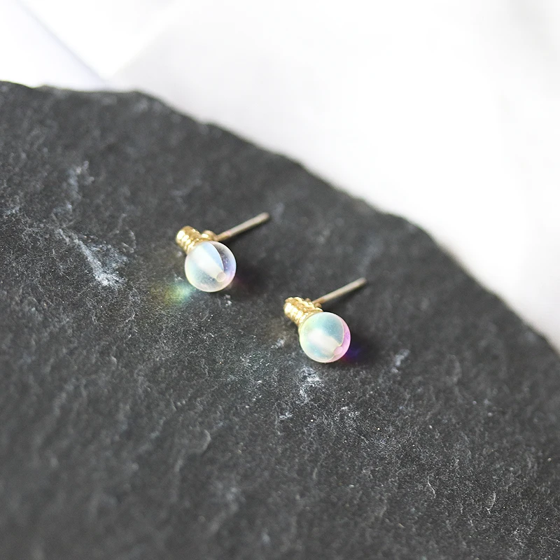 Timlee E191 новые оригинальные простые ослепляющие серьги гвоздики с лампочками