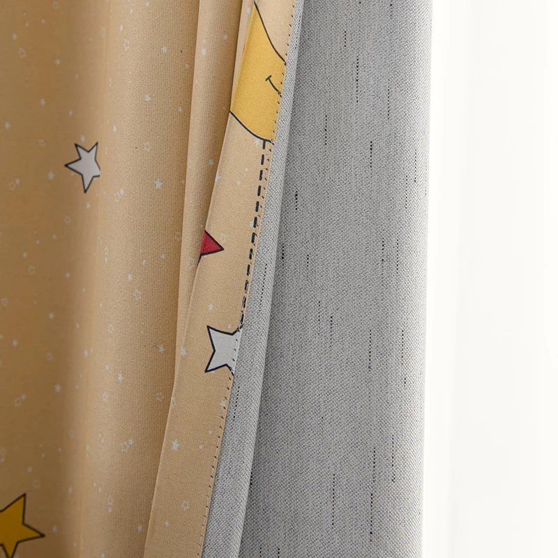 Льняные затемняющие шторы для гостиной спальни с рисунком звезд и девушек окна