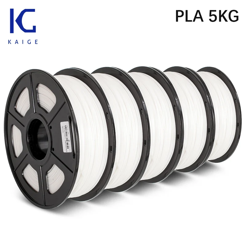 

PLA-нить KAIGE для 3d-печати, 1,75 мм, 5 кг, допуск +/-0,02 мм, Нетоксичная, высокая прочность 100%, без пузырьков, материалы для 3D-печати