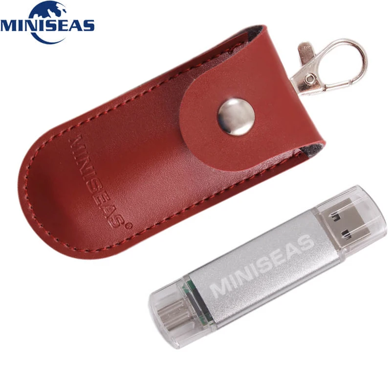 red and silvery MIniseas 2 цвета портативный otg usb флэш-накопитель 8 Гб 16 Гб внешний накопитель для системы Android устройство memory stick pen drive U stick - Цвет: red and silvery