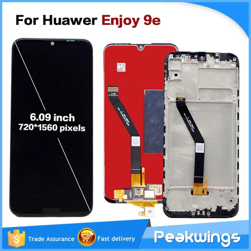ЖК дисплей для Huawei Enjoy 9e 100% тестирование + сенсорный экран в сборе 9eLCD Honor 8A