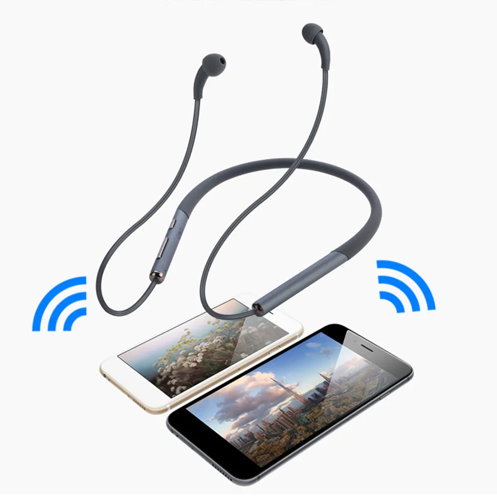 Bluetooth 5.0 Wireless Earphone 3D Stereo Sound Anti-radiation Air Cable with Mic Headphone Headset for iOS Android Phone | Электроника