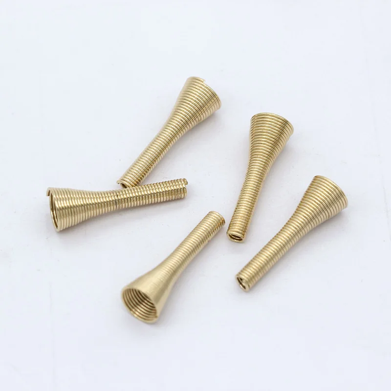 kc gold 20p 9X28 мм Посеребренная позолоченная бронзовая металлическая конусная пружинная катушка прокладка бусины концевые колпачки бисерные колпачки рукоделие сделай сам серьги фурнитура ювелирные изделия - Цвет: kc gold