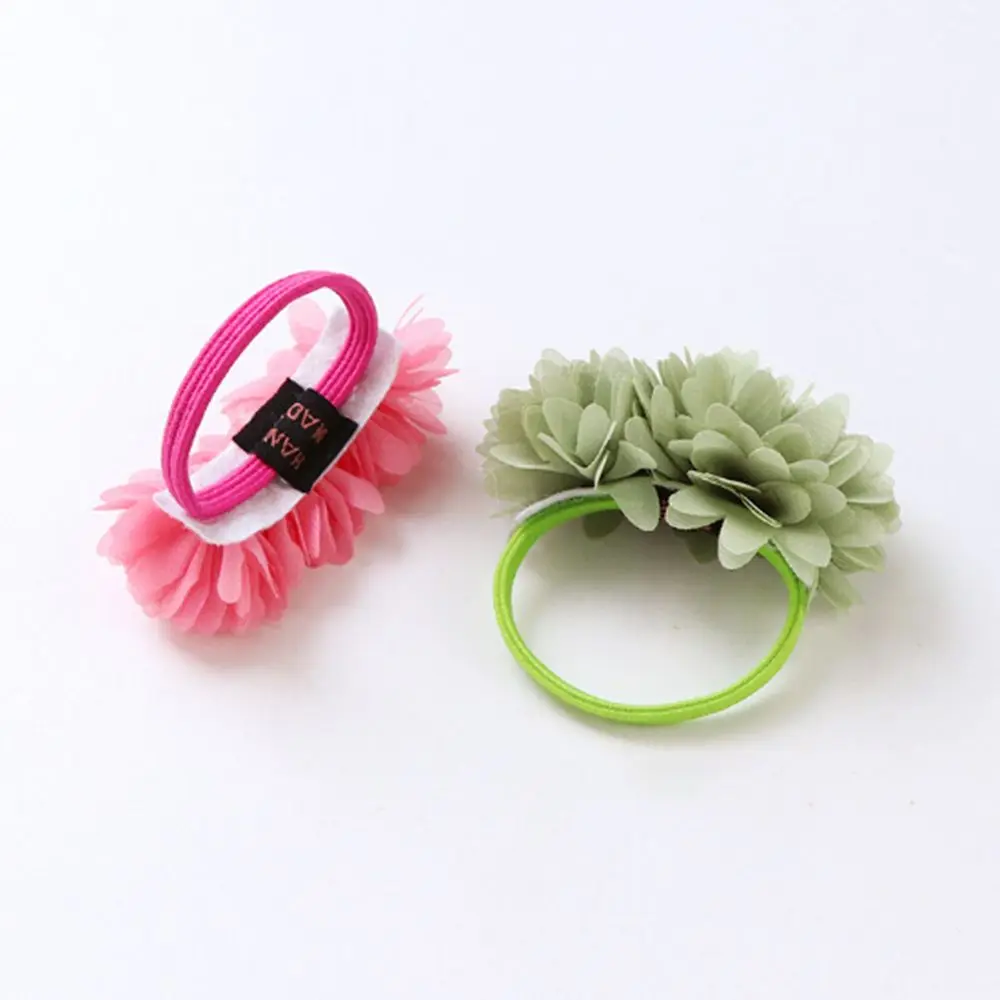 1 шт. Многослойные Цветочные эластичные резинки для волос девочек детские