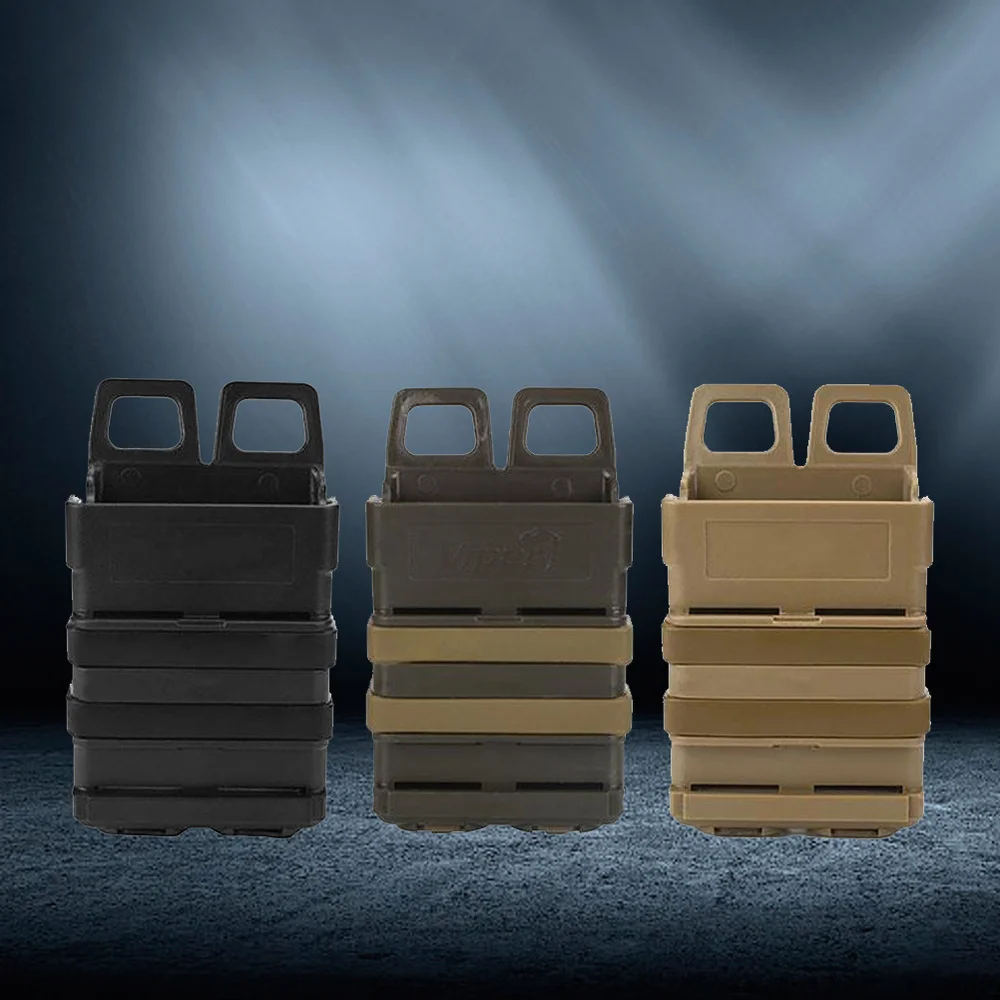 

Airsoft 5.56 Magazine Fast Attach Pouch Module Two Holder Quick Pouches (Random Color)