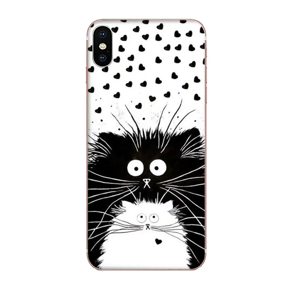 Высококачественный чехол для телефона Кот спящий на книгах Apple iPhone 4 4S 5 5C 5S SE 6 6S 7 8
