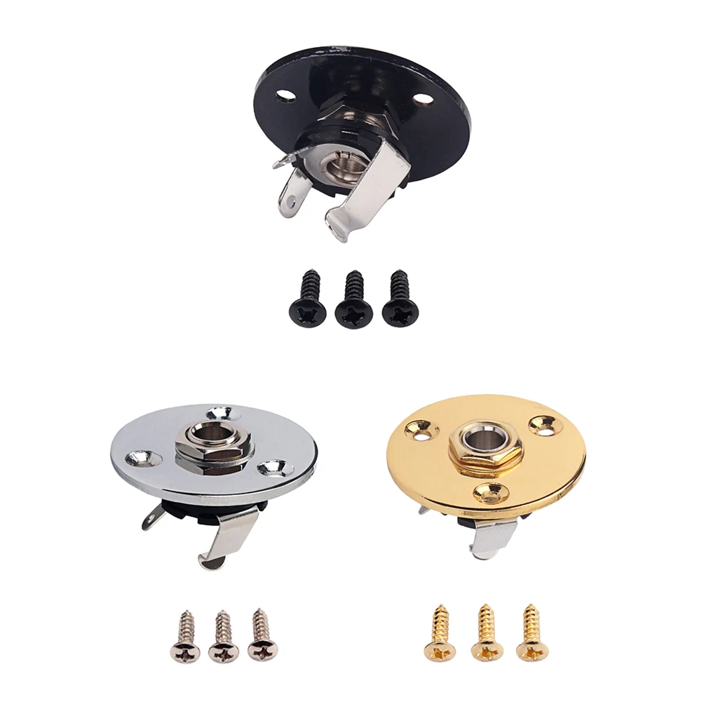 Гитарная круглая пластина с разъемом 6 35 мм для электрической гитары | Спорт и