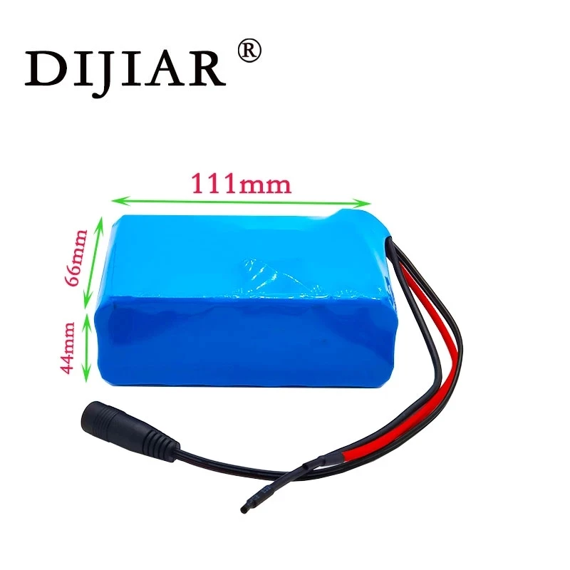 Dijiar 24V 6Ah 6S2P battery pack 25.2V 18650 6000mAh rechargeable for GPS navigator/golf cart/electric bicycle | Электроника