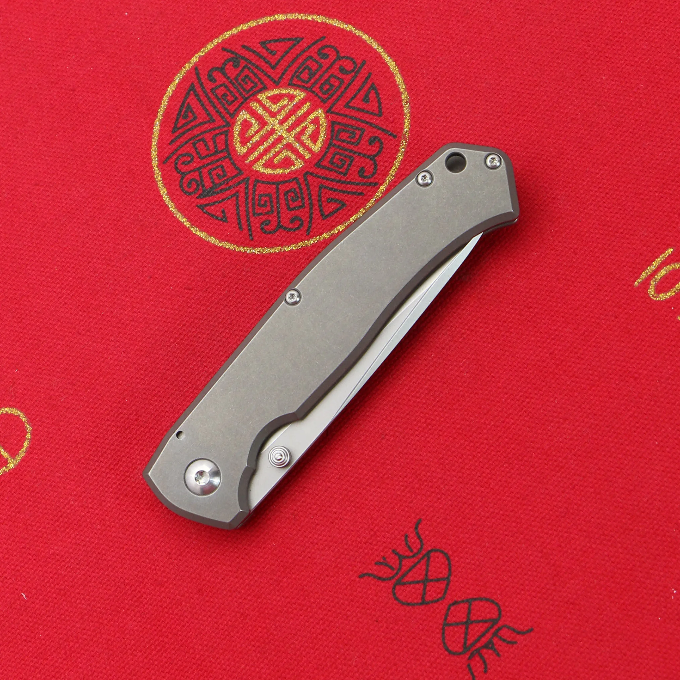 

Green Thorn Rat Rol Turning Knife D2 Blade Titanium Alloy Handle Camping Survival Pocket Kitchen Fruit Practical Knife EDC Tool