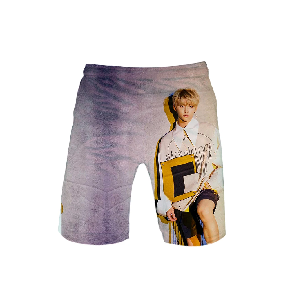Stray Kids Yellow Wood Soul album Style summer men fashion Leisure trend shorts 2019 New Kpop popular casual | Мужская одежда