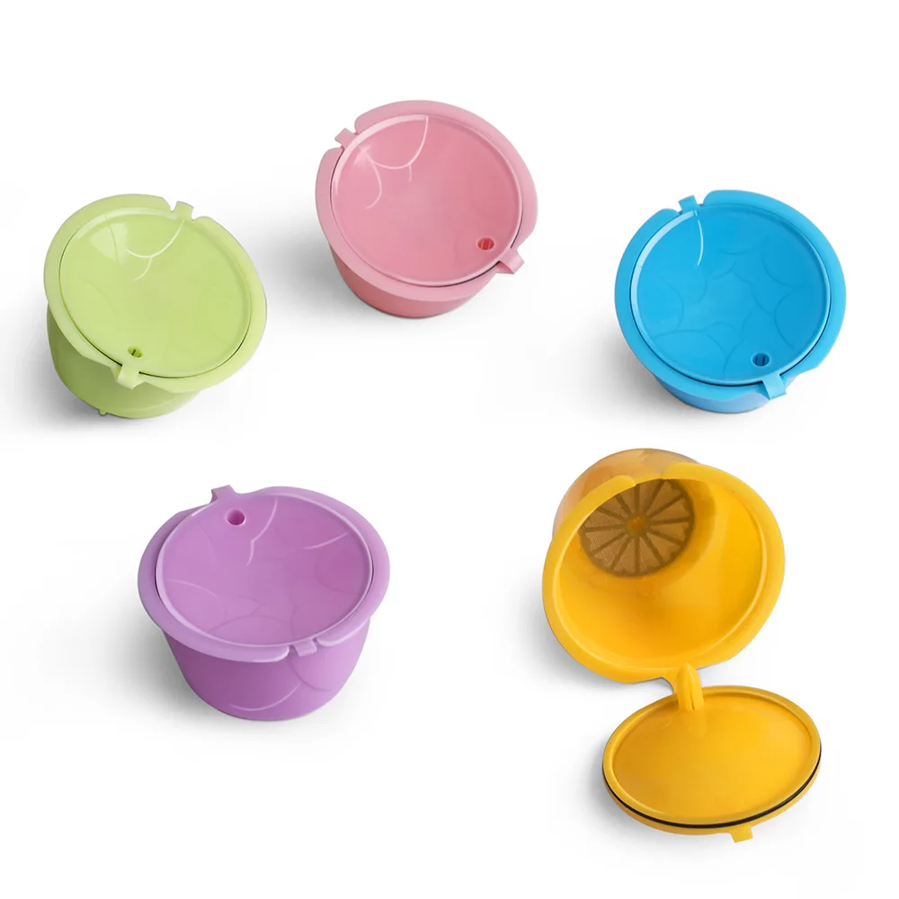 VOGVIGO цветной пластиковый многоразовый фильтр для кофе чашки машины Dolce Gusto