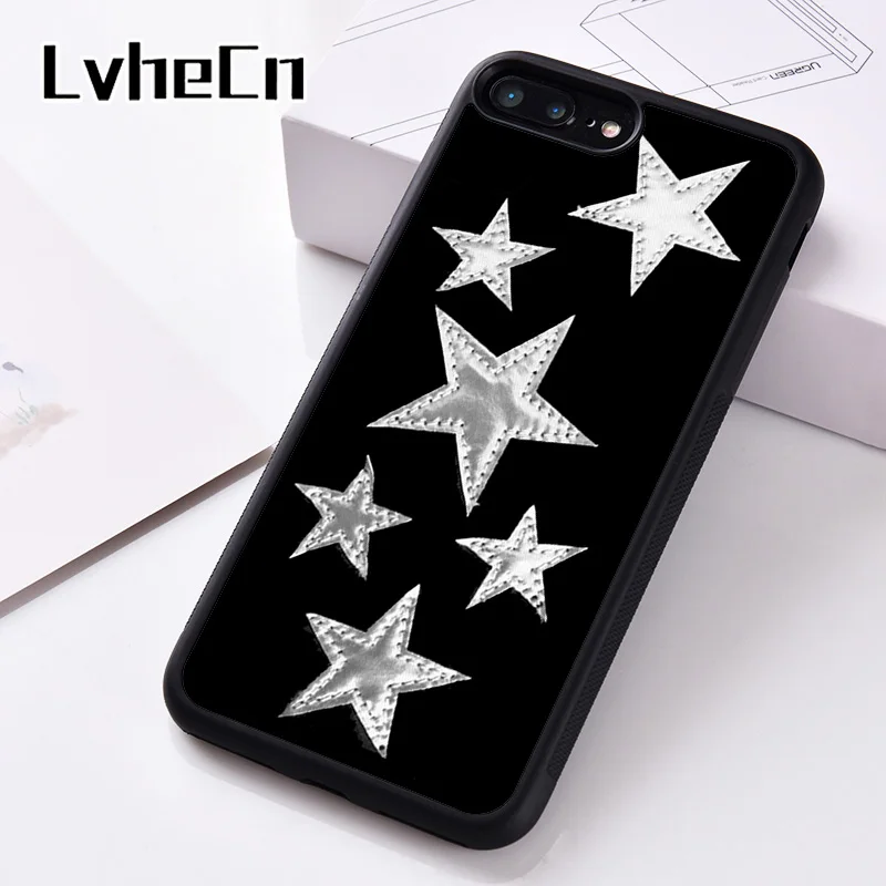 LvheCn силиконовый чехол для телефона iPhone 6 6S 7 8 Plus 5 5S SE X XS XR 11 PRO MAX черные Серебристые
