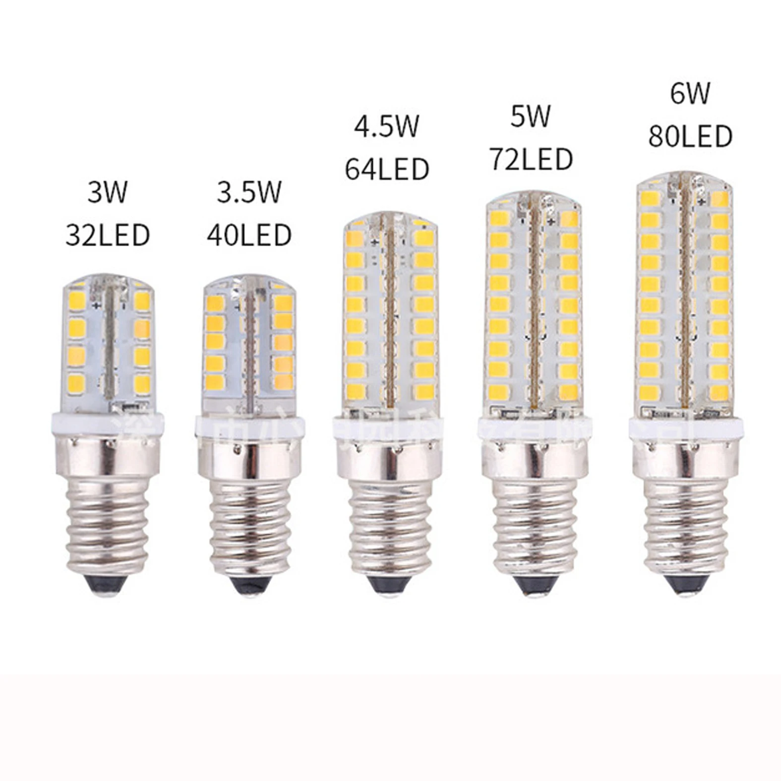

50pcs E14 LED Lamp Bulb 3W 6W Warm /Cold White Smd 2835 Mini LED Bulb AC220V Chandelier Light Replace Halogen Lamp