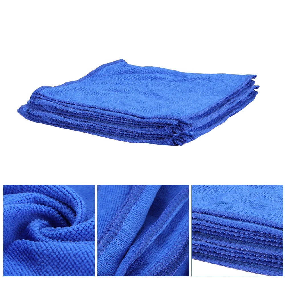 10 шт. полотенце из микрофибры для мытья автомобиля тряпка Абсорбирующая Ткань