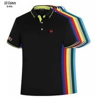 s 4xl fashion new design short sleeve mens polos shirts lapel casual brand polos homme embroidery logo summer male slim tops