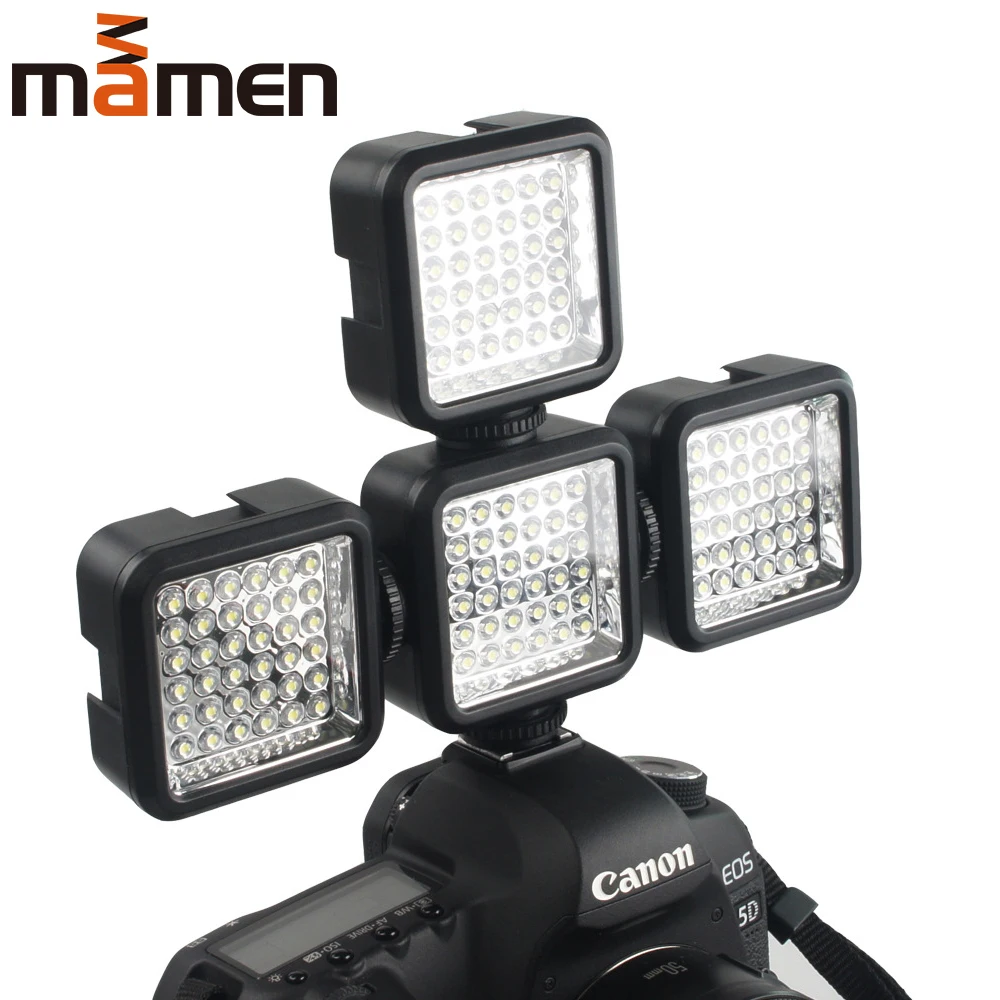MAMEN W36 5600K мини светодиодный светильник для камеры, светильник для видеостудии, светильник для Nikon sony Canon DSLR DV, светильник для фотосъемки ing