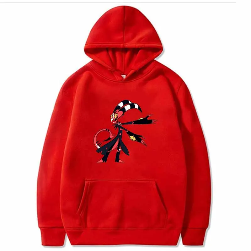 Helluva Boss Shirt Women Hoodie Long Sleeve Sweatshirt Harajuku Streetshirt  Anime Hooded Clothes