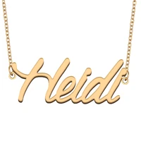 necklace with name heidi for his her family member best friend birthday gifts on christmas mother day valentines day