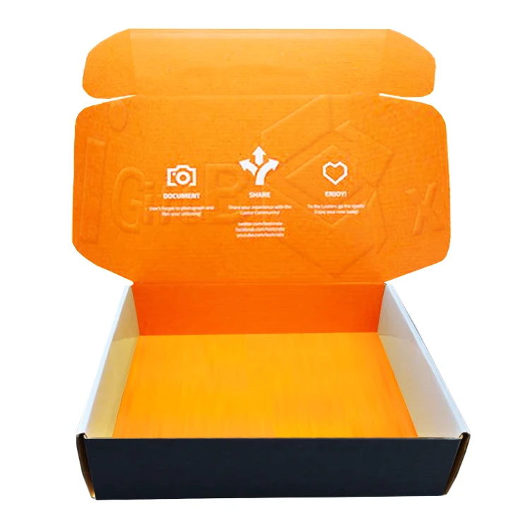 Экологически чистый гофрированный картон с логотипом на заказ упаковочная