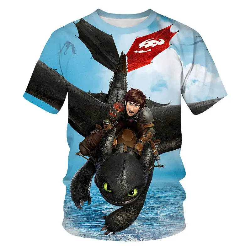 3D серии модная изящная юбка с коротким рукавом Футболка приручения мастер серий