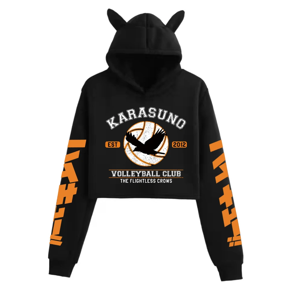 

Anime Haikyuu Woman Hoodie Fashion Pullovers Tops Cute Long Sleeves