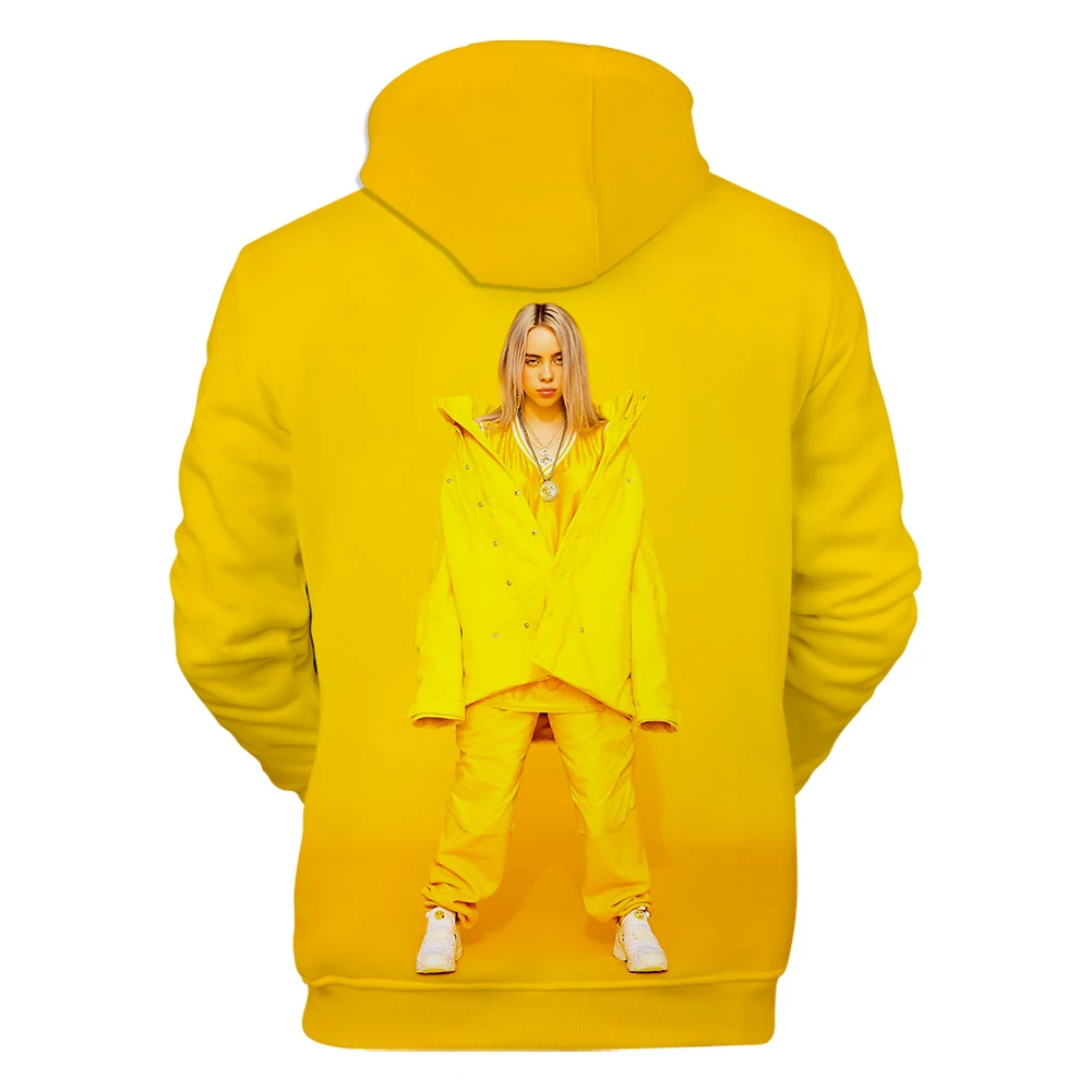 Оригинальные толстовки для мужчин и женщин Billie Eilish, толстовка с капюшоном, лидер продаж, осенне-зимняя модная одежда для мальчиков и девочек