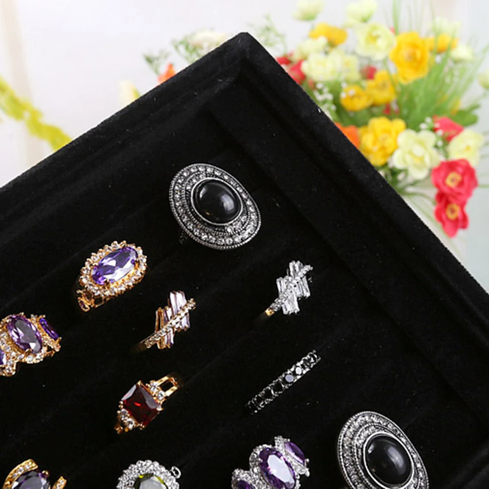 Органайзер для сережек и колец подставка дисплея поддона коробка чехол браслета