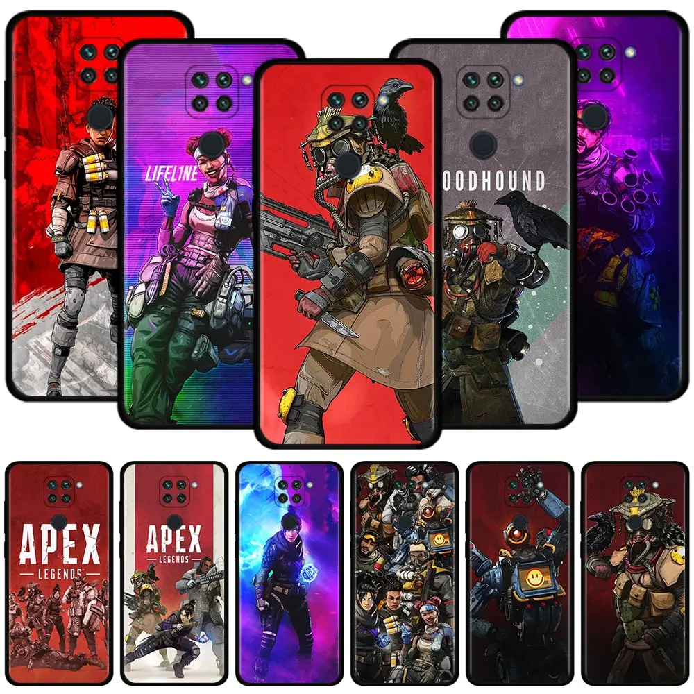 

Cases for Xiaomi Redmi Note 10 9 9s 9t 8 8t 7 Pro Max for Redmi K40 Pro Plus 9A 9C 9 Power Shell Cover Apex Legends Game