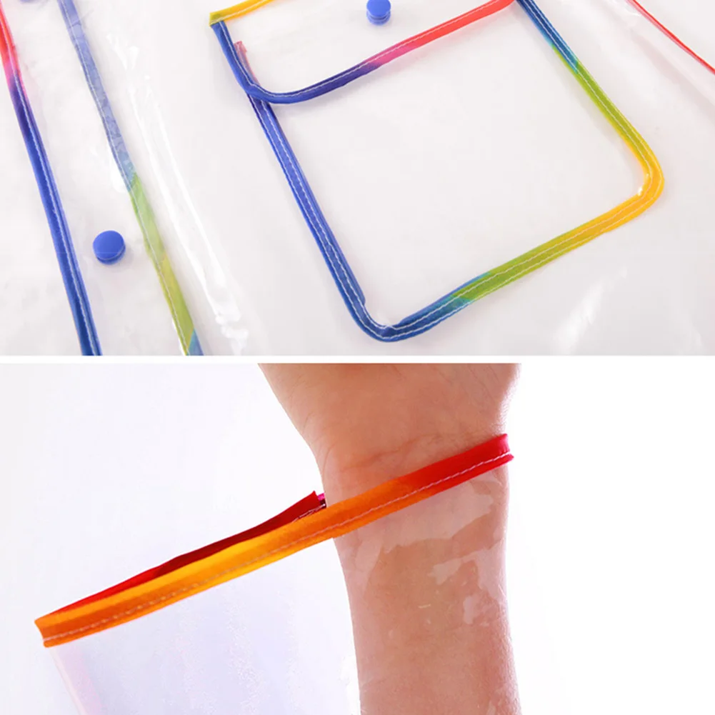 Новинка 2020 модный прозрачный плотный пластиковый дождевик для женщин дорожный