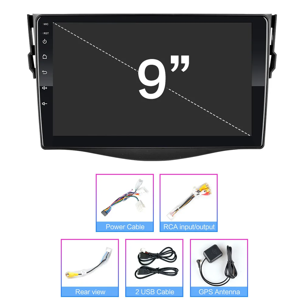 Автомобильный DVD плеер Android 8 1 для Toyota RAV4 Rav 4 2007 2008 2009 2010 2011 автомагнитола с GPS