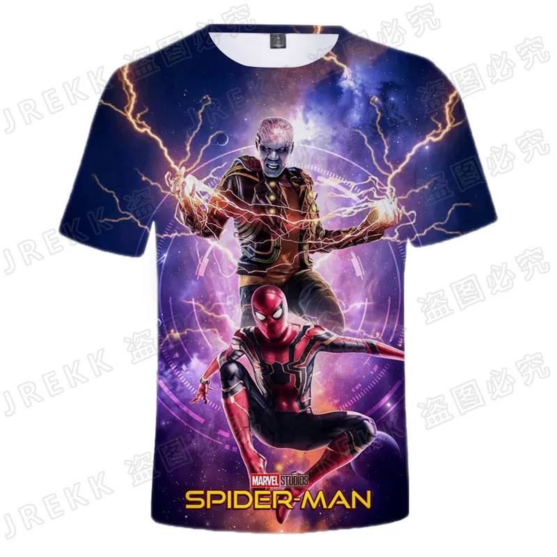 Футболка с 3D-принтом Человека-паука для мужчин и женщин повседневный крутой топ