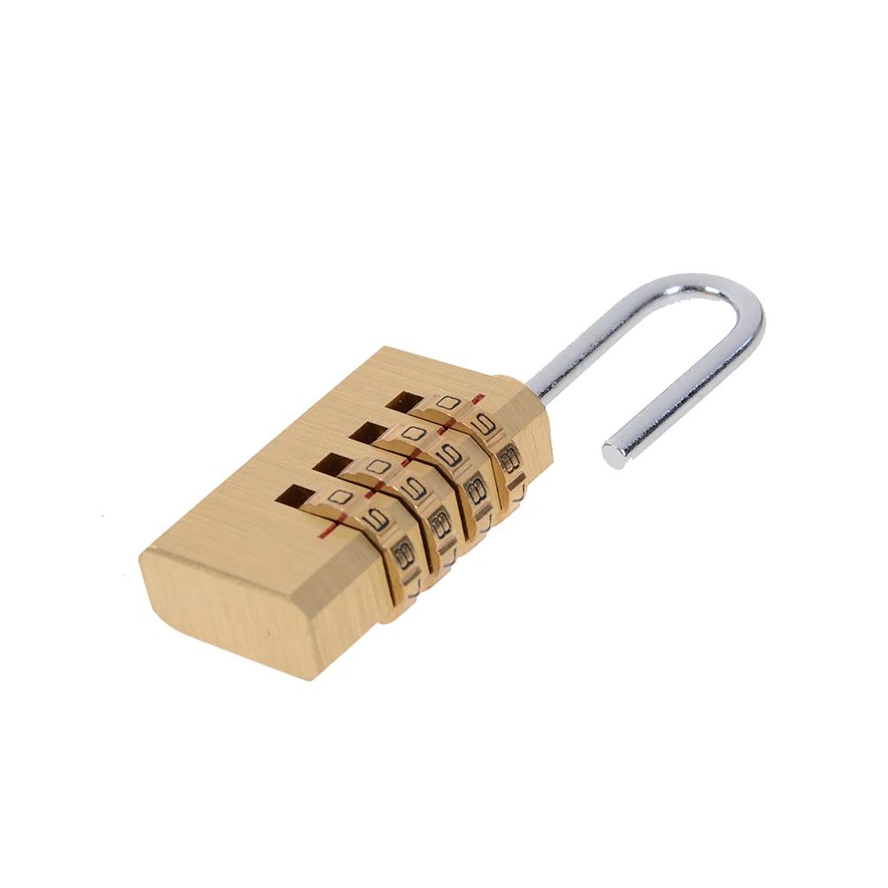 1Pcs 6cm x 2cm 1cm Combination Padlock Resettable for Travelling Bag Door 4 Digits Number Password Code Lock mini | Обустройство дома
