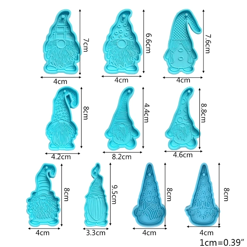 

R58E гномик Кукла Shaped брелок эпоксидная смола, форма серьги подвеска силиконовая форма «сделай сам», ремесла, ювелирные изделия, ожерелье лит...