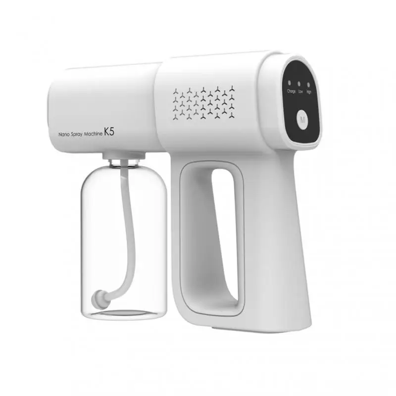 

Wireless Distance Sanitizing Sprayer Nano Blue Light Spray Gun Rechargeable Atomization Disinfection Sprayer