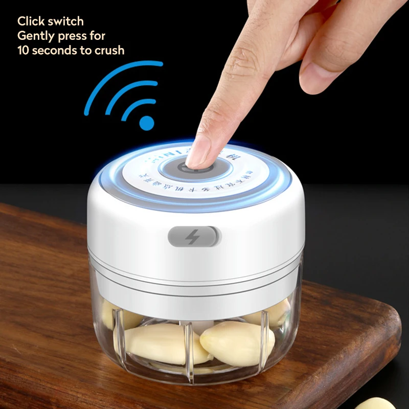 Беспроводной Электрический пресс для чеснока измельчитель овощей пищевых