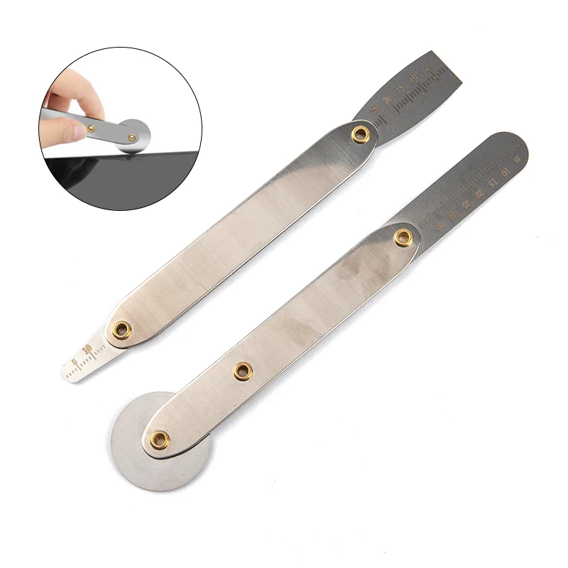 

2Pcs Phone LCD Screen Back Cover Crowbar Opener Ruler Steel Roller Prying Tools