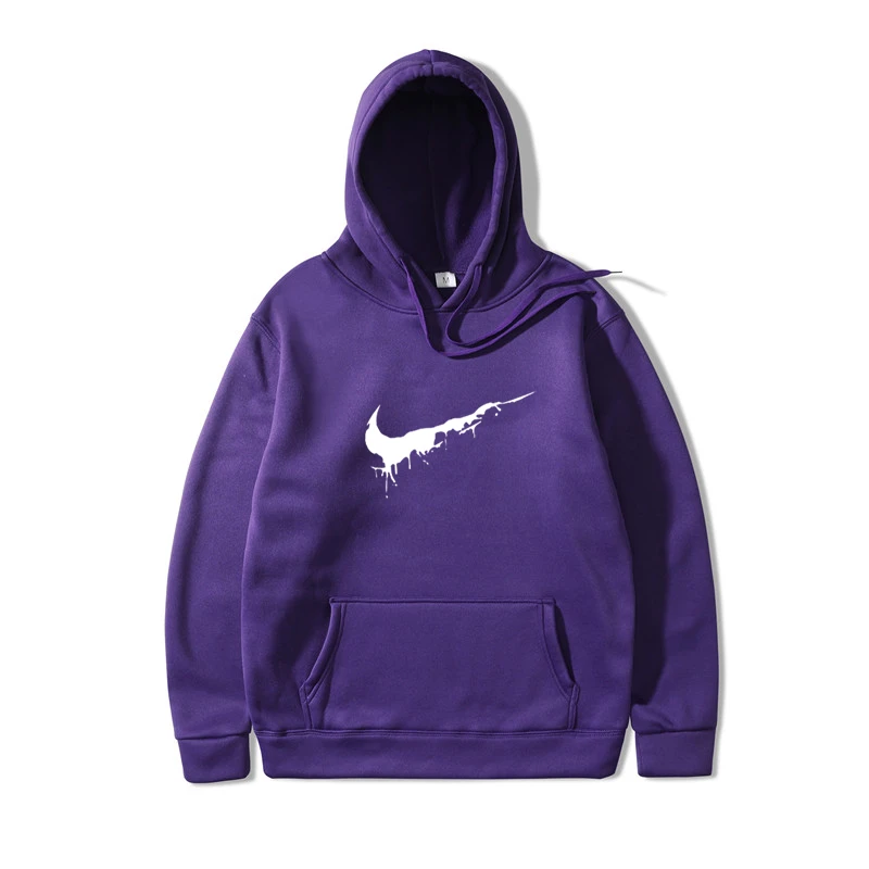 Новинка, повседневная розовая, черная, серая, синяя Толстовка, хип-хоп, уличная одежда, свитшоты для скейтборда, мужской/женский пуловер, худи, мужская толстовка с капюшоном - Цвет: Purple