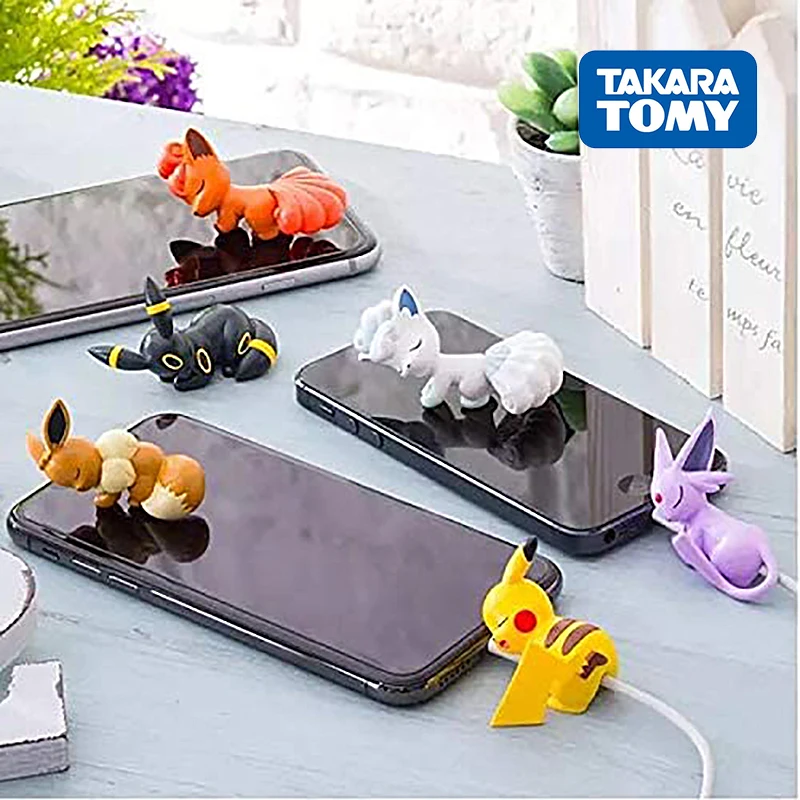 Защита кабеля в виде животного покемона для IPhone/ipad милая фигурка Пикачу Eevee