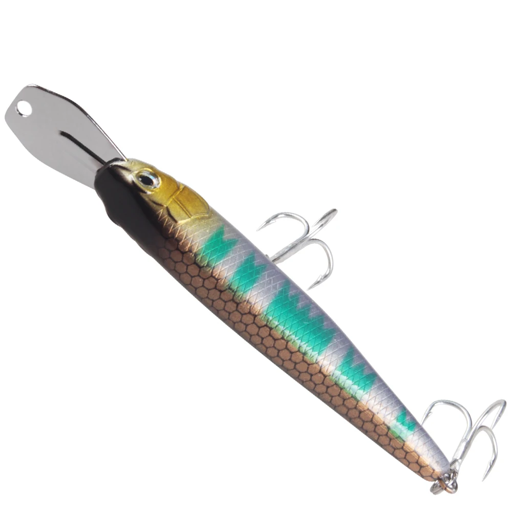 BASSKING 7 см 8 5 г Тонущая жесткая приманка в виде гольяна пластина для языка из