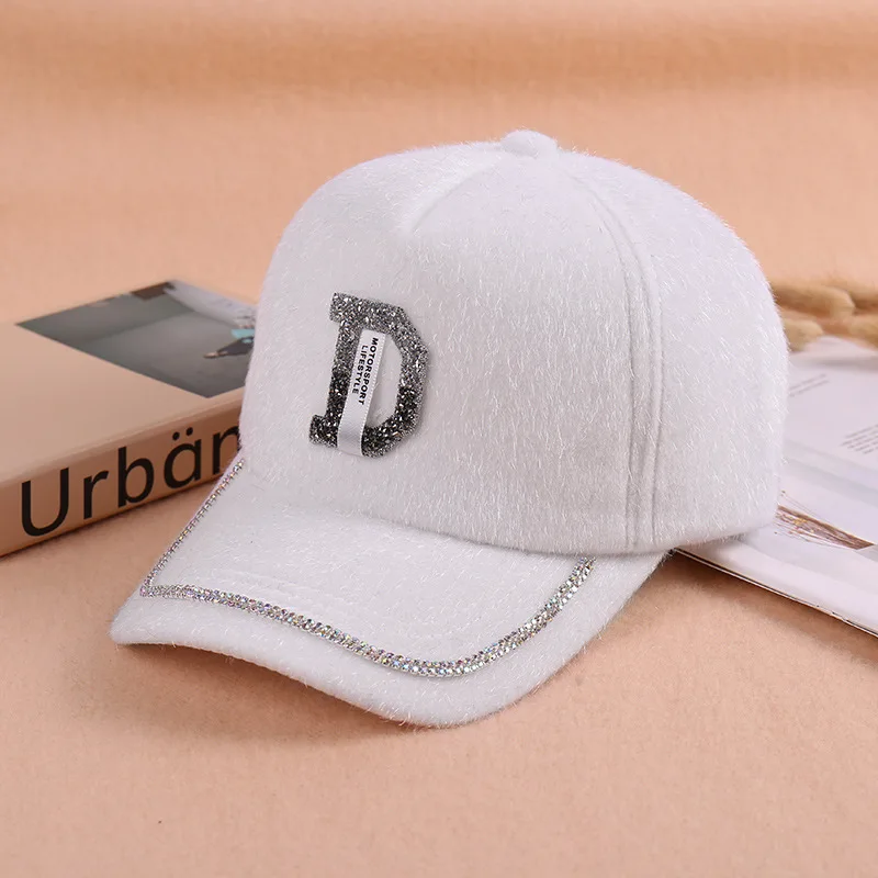 Autumn Winter Cotton Cap Baseball Cap Snapback Hat Summer Cap Hip Hop Fitted Cap Hats For Men Women 3D Sequins Beads Letter Dec