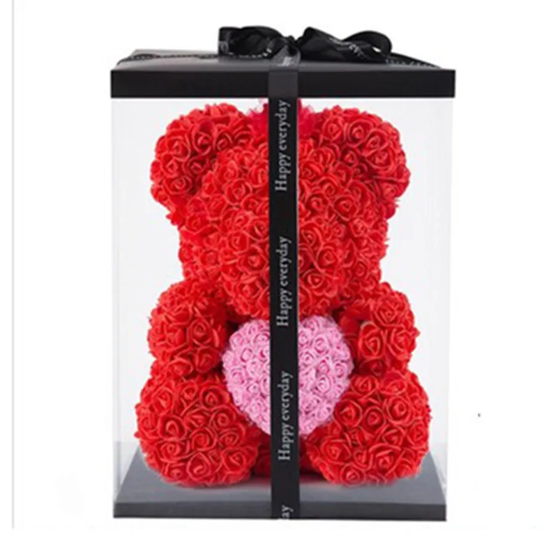 

Rose Bear Artificial Flowers Roses Teddy Bear Unicorn Anniversary Christmas Valentine Gift for Girlfriend Wedding Decoration