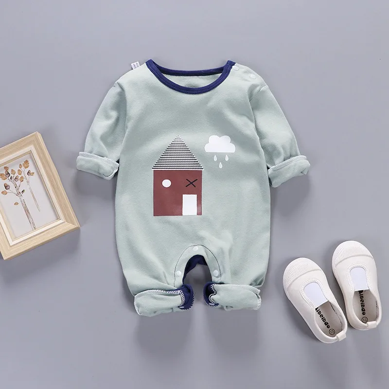 Style 4 Комбинезоны для новорожденных мальчиков и девочек; сезон весна-лето; милый комбинезон в полоску с длинными рукавами и рисунком из мультфильма; комбинезон для малышей; Одежда для младенцев - Цвет: Style 4