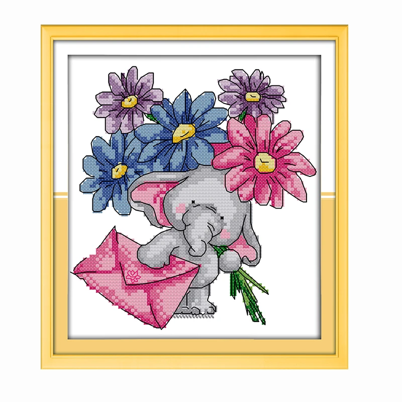 Набор для вышивки крестиком «слон», 11CT14CT