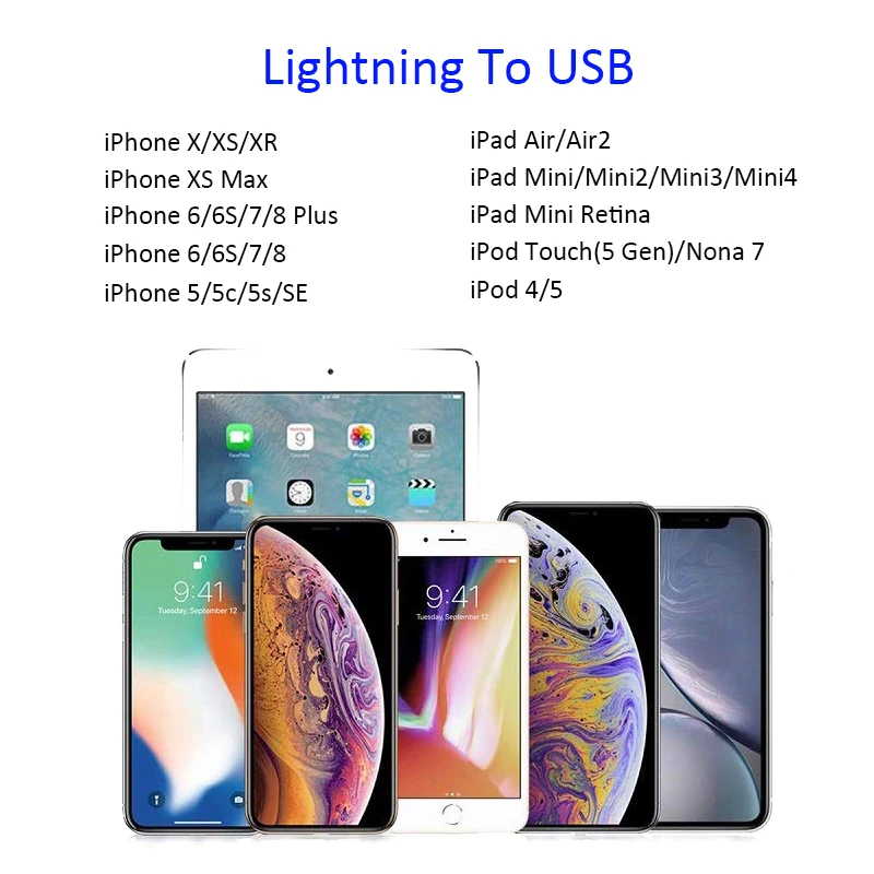 USB кабель HOCO 2 1 А для iPhone 11 XS Max Xr X 8 7 Plus|Кабели мобильных телефонов| |